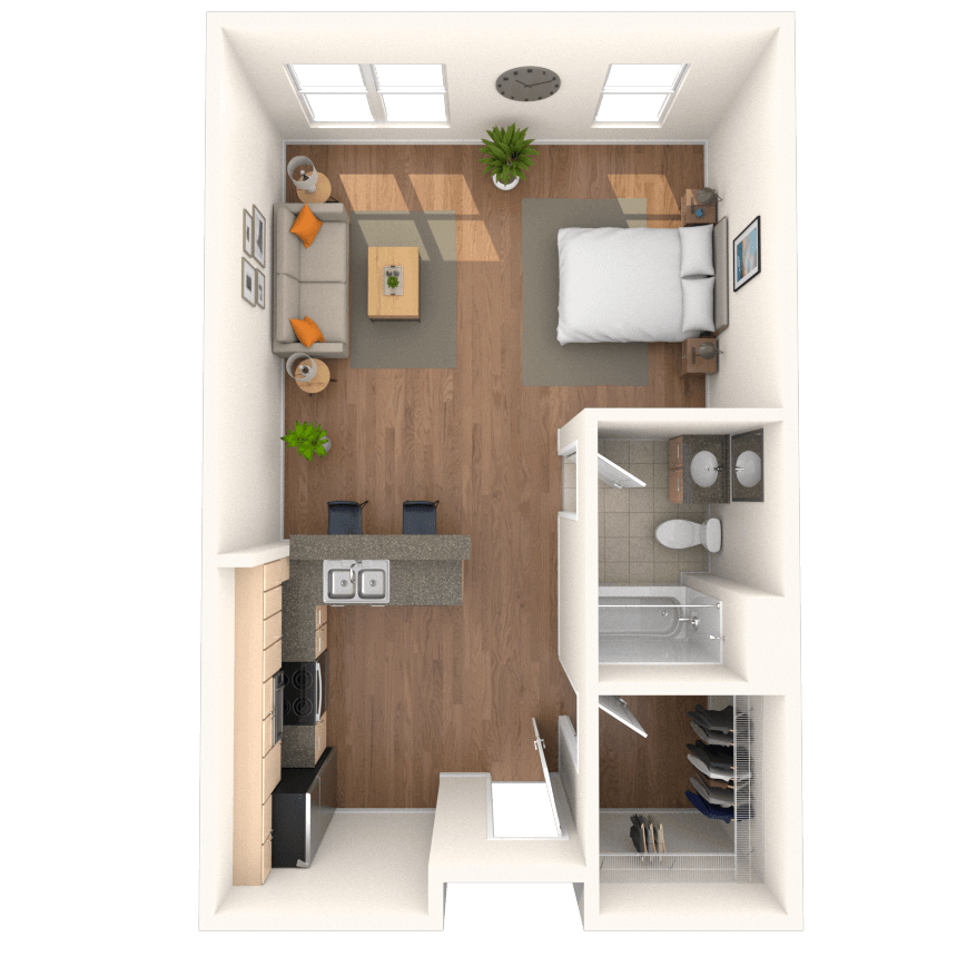 Floorplan image of unit 640